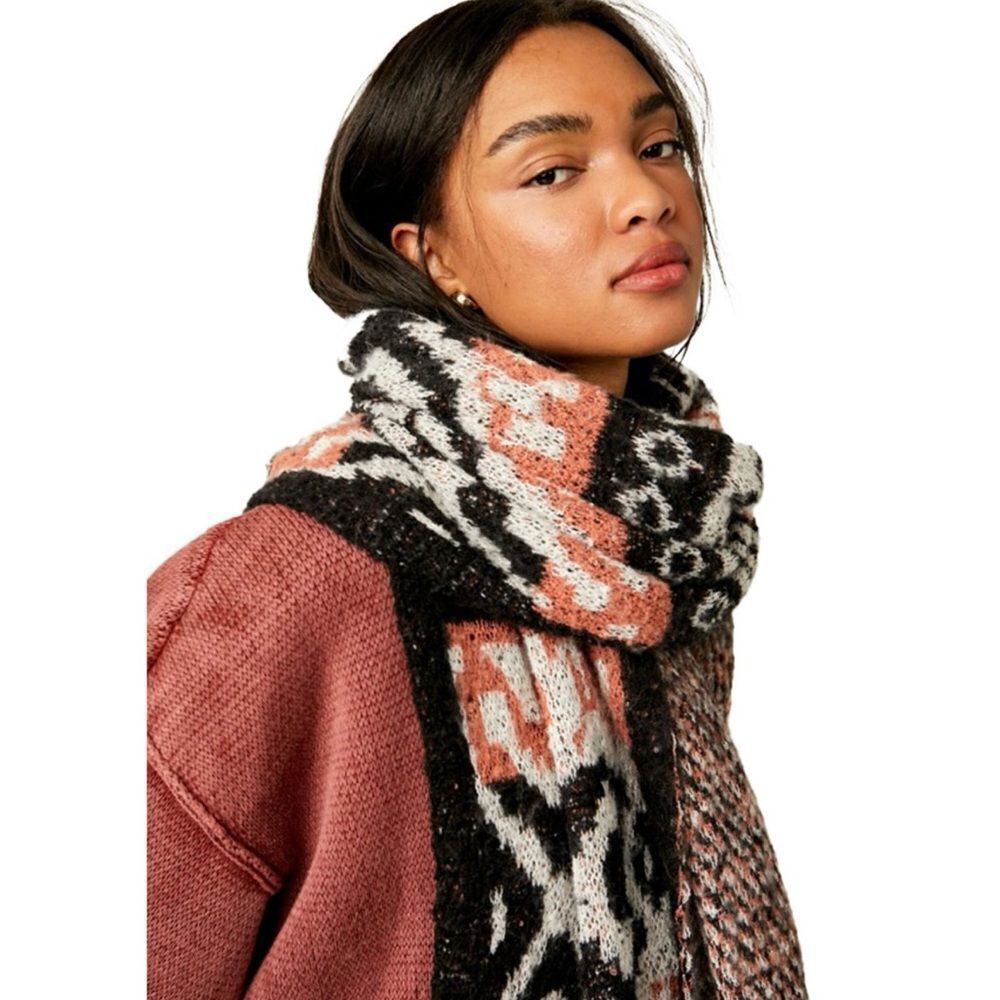 NWOT Free People Cottage Fairisle Blanket Scay